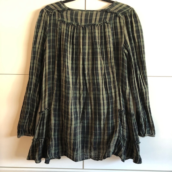 FREE PEOPLE SWING PLAID SHIRT - Picture 6 of 6